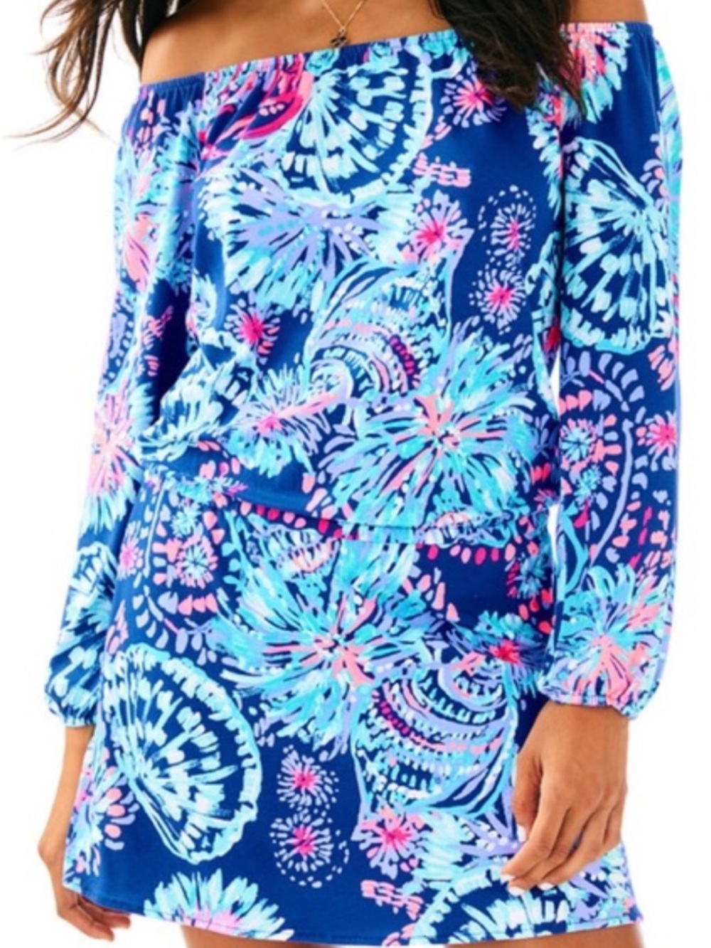 Lily Pulitzer Lana Skort Romper In Deep Indigo Gypsea Girl xs
